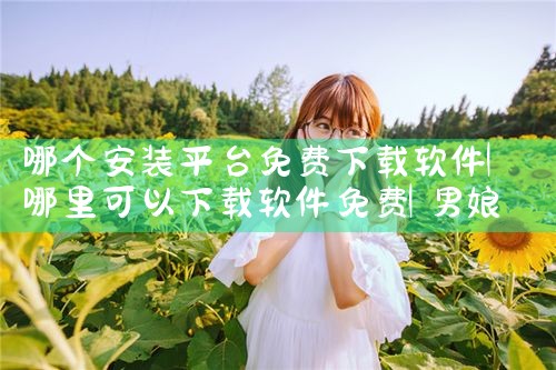 哪个安装平台免费下载软件|男娘日记