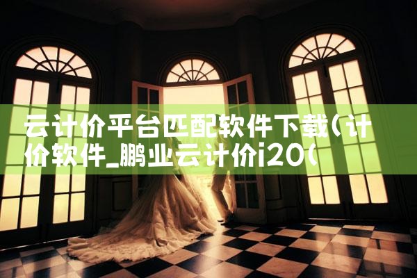 云计价平台匹配软件下载|男娘日记